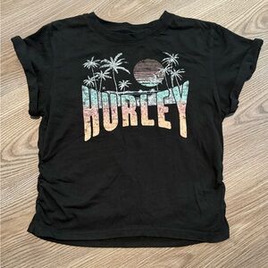 Hurley Crop Ruched Tee